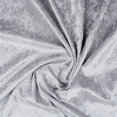 silver crushed velvet